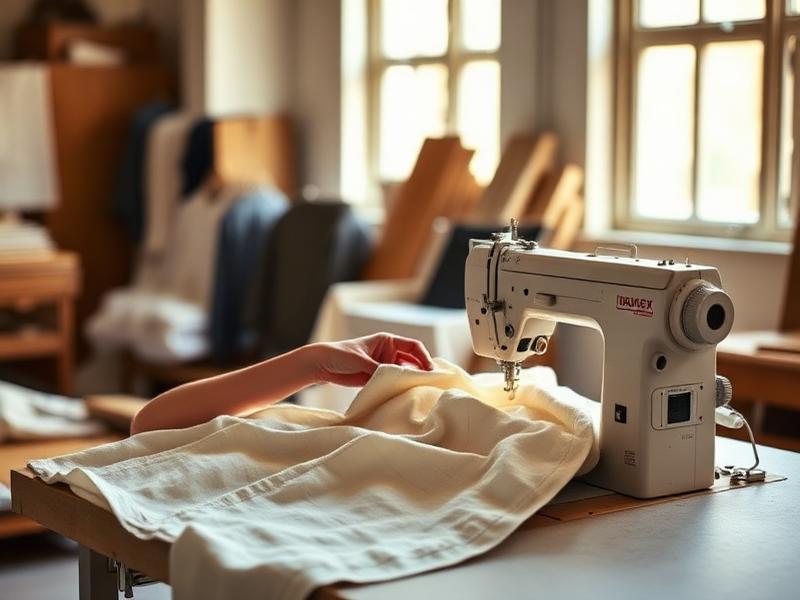 Artisan craftsmanship in our linen workshop